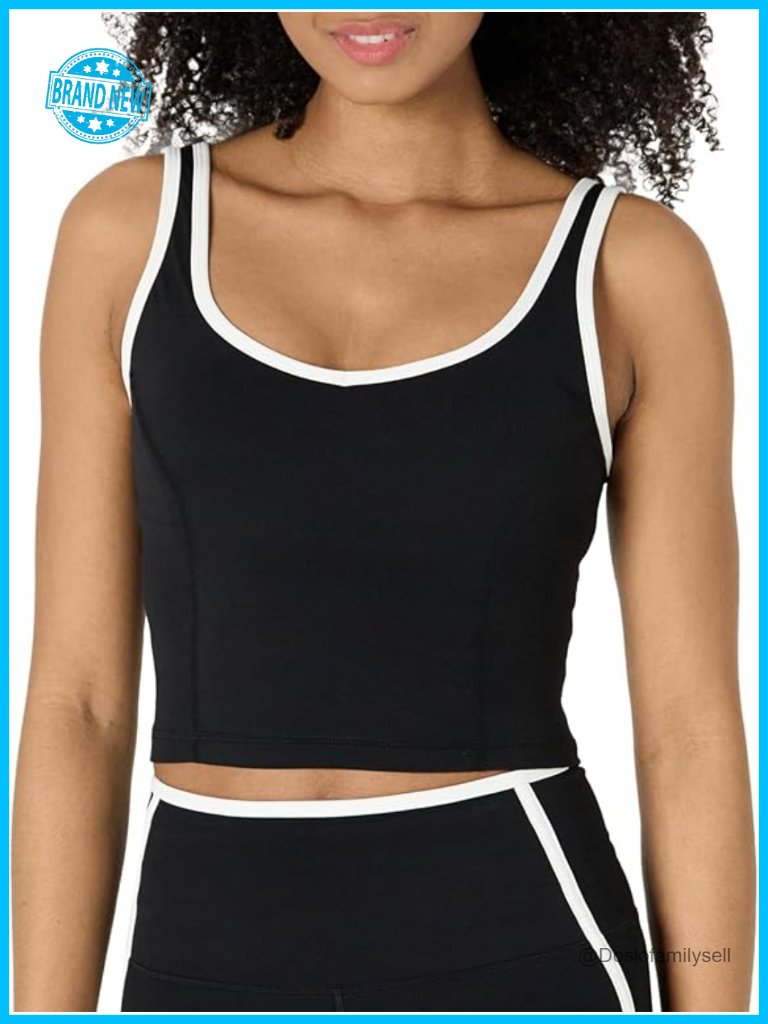 Women's Buttery Soft Light Support Crop Tank With Built-In Bra For Yoga